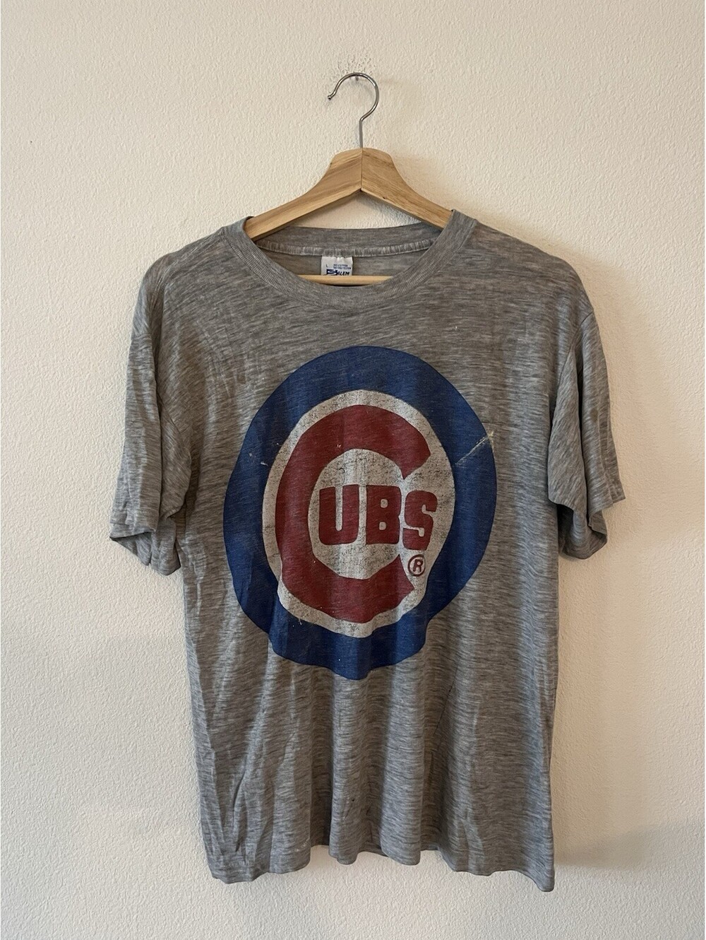 Vintage 80s Salem Chicago Cubs MLB T Shirt Grey Men's L⁠